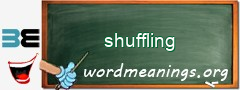 WordMeaning blackboard for shuffling